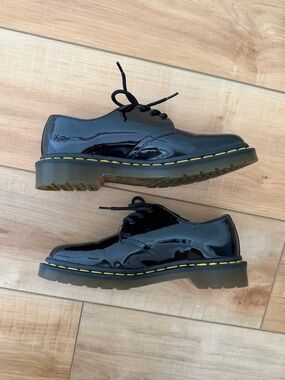 Dr. Martens Black Patent Oxfords